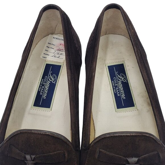 Italy Bragano Cole Haan Men\'s size 7.5 Brown Suede Leather Loafer Dress Shoes main image 6